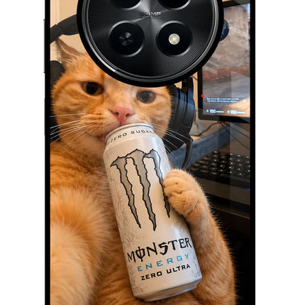 Gamer Cat Energy Realme C65 5G Glass Case