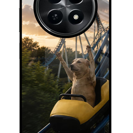 Rollercoaster Dog Realme C65 5G Glass Case