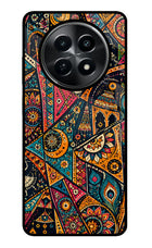 Folk Print Realme C65 5G Glass Case