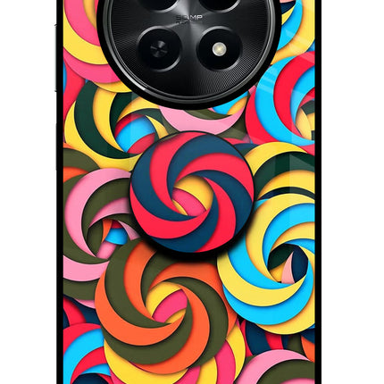 Spiral Pattern Realme C65 5G Pop Case by Casekaro