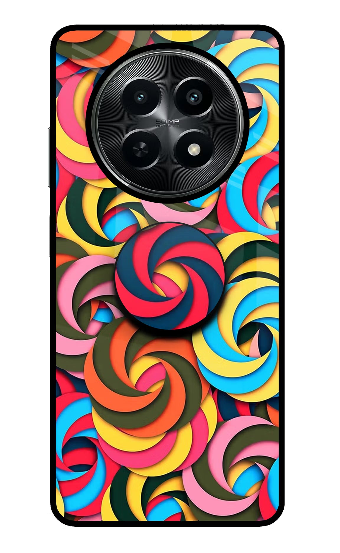 Spiral Pattern Realme C65 5G Pop Case by Casekaro