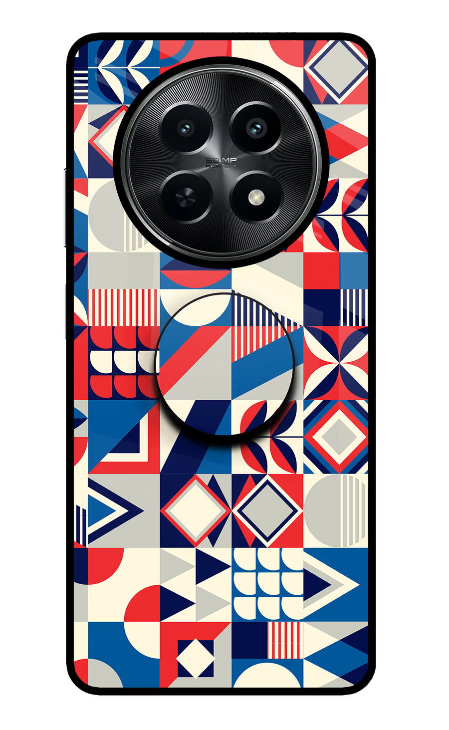 Colorful Pattern Realme C65 5G Pop Case, Metal case