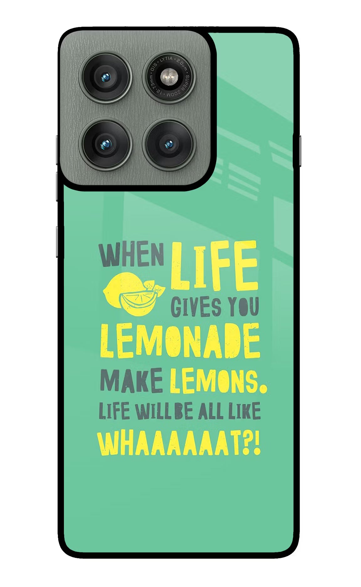 Quote Moto Edge 60 Pro Glass Case Back Cover by Casekaro