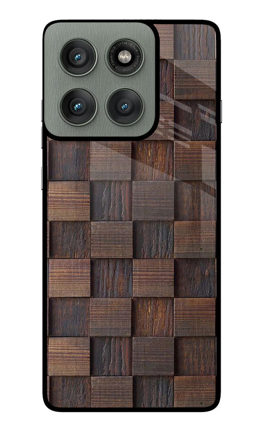 Wooden Cube Design Moto Edge 60 Pro Glass Case