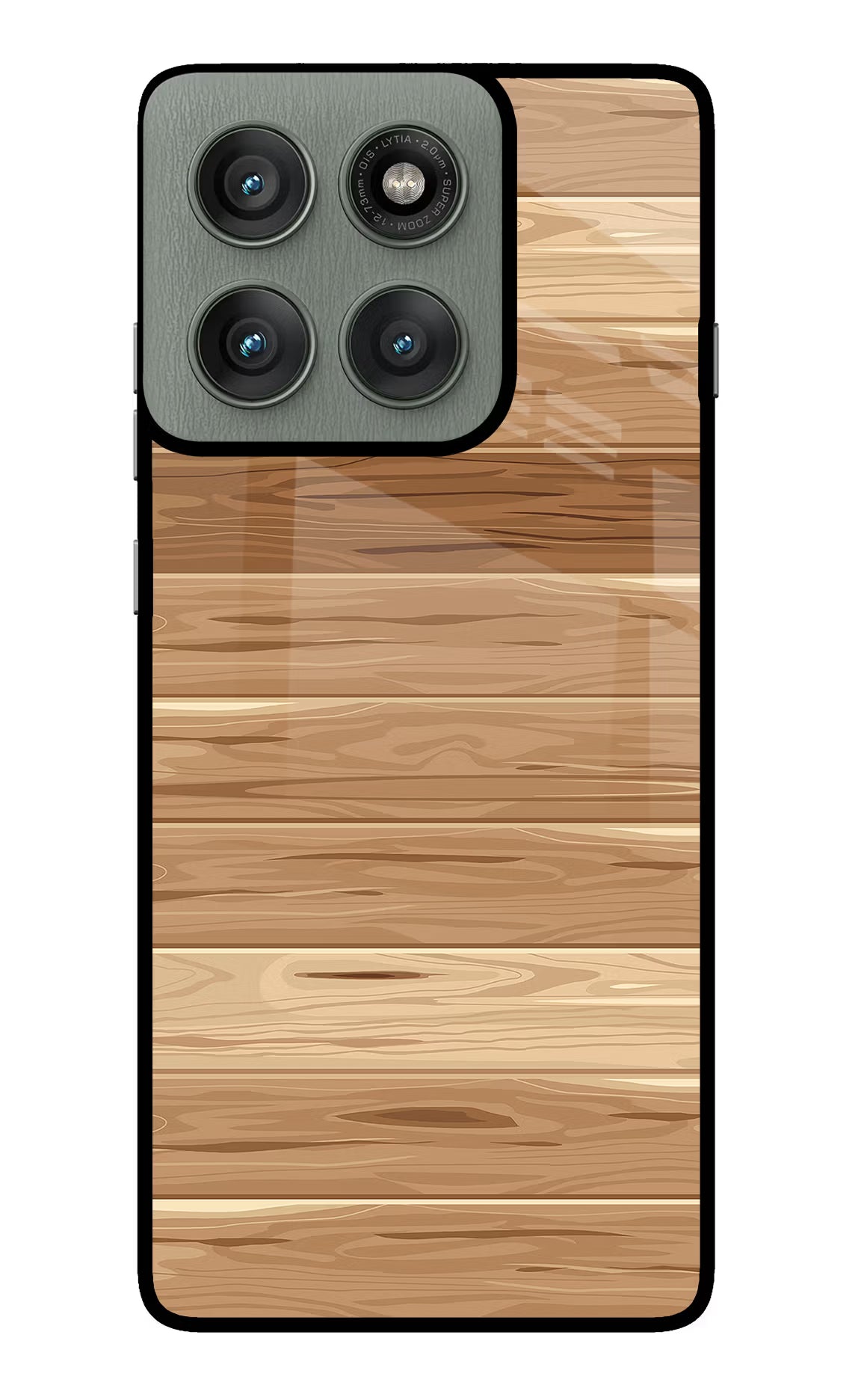Wooden Vector Moto Edge 60 Pro Glass Case Back Cover by Casekaro