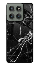 Black Marble Pattern Moto Edge 60 Pro Glass Case