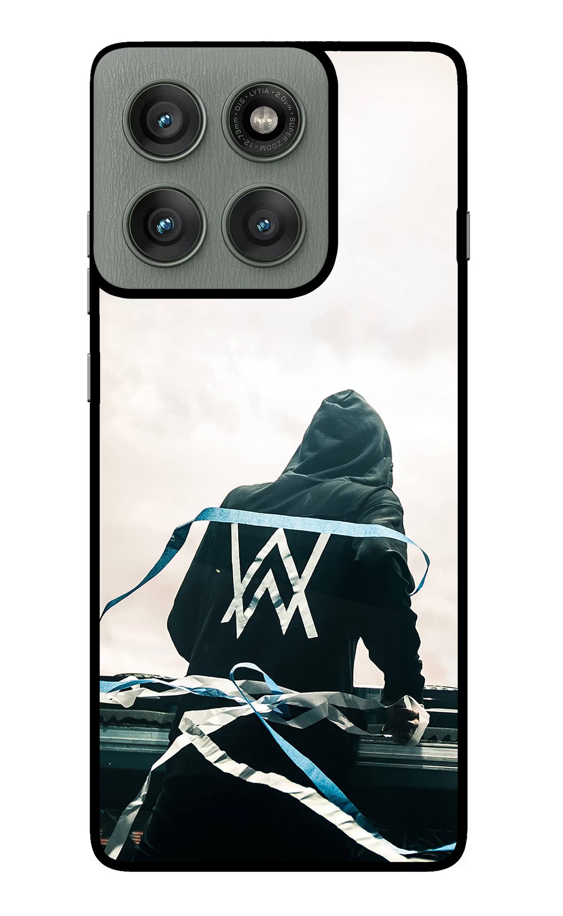 Alan Walker Moto Edge 60 Pro Glass Case Back Cover by Casekaro