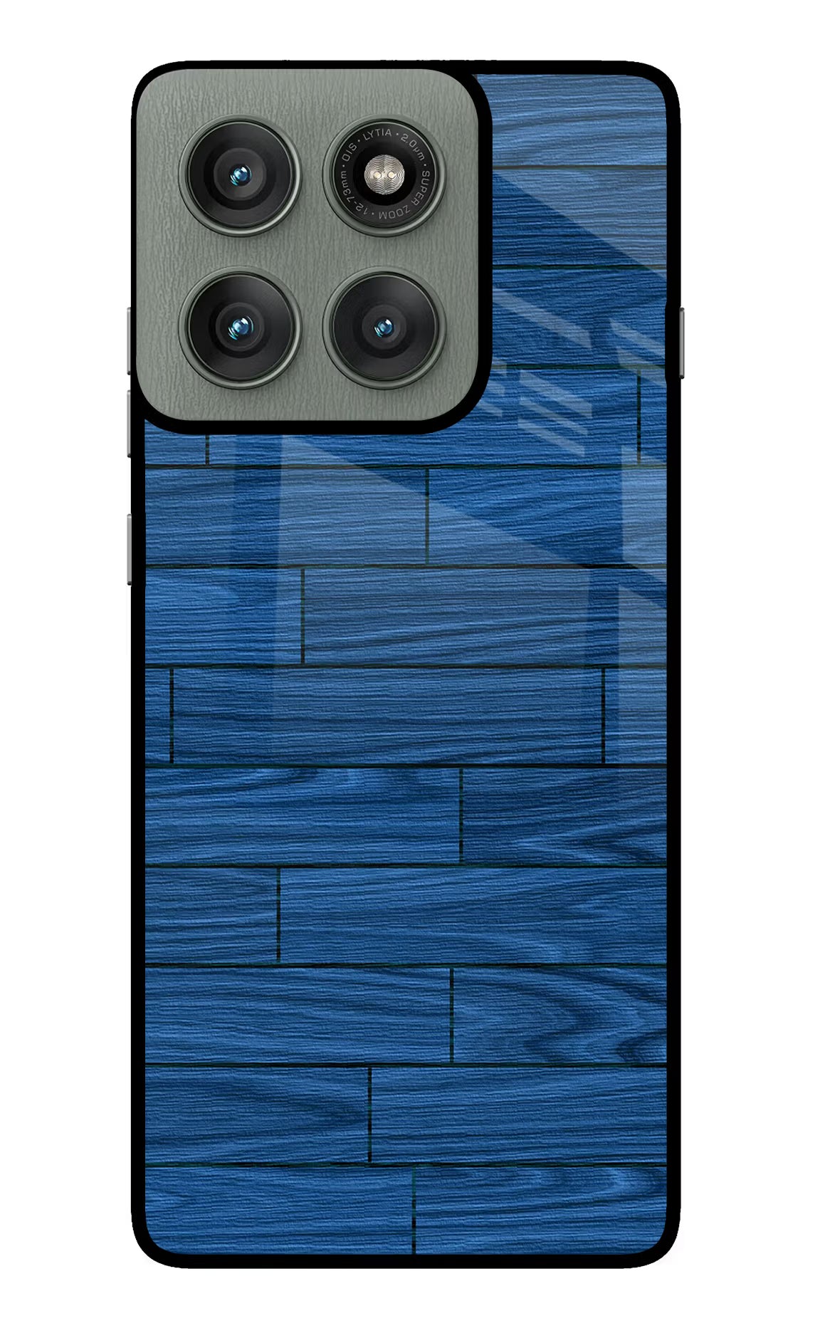 Wooden Texture Moto Edge 60 Pro Glass Case Back Cover by Casekaro