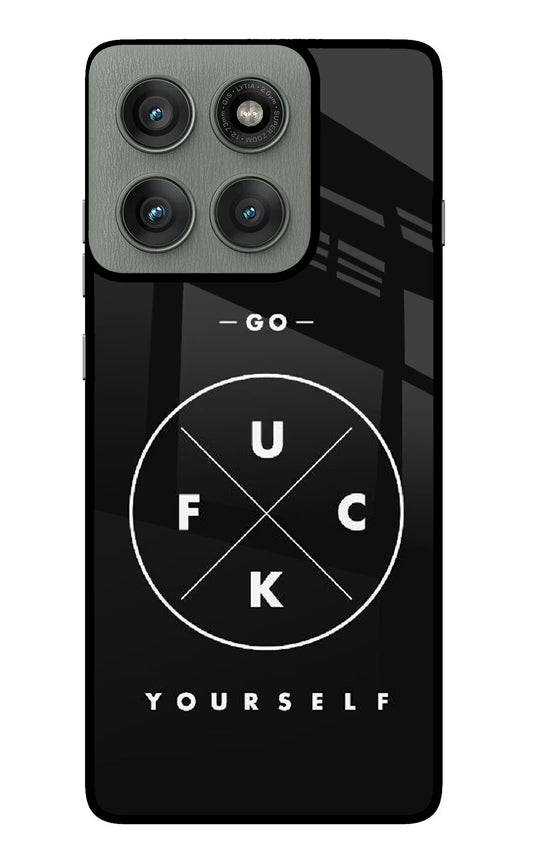 Go Fuck Yourself Moto Edge 60 Pro Glass Case