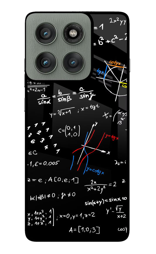 Mathematics Formula Moto Edge 60 Pro Glass Case