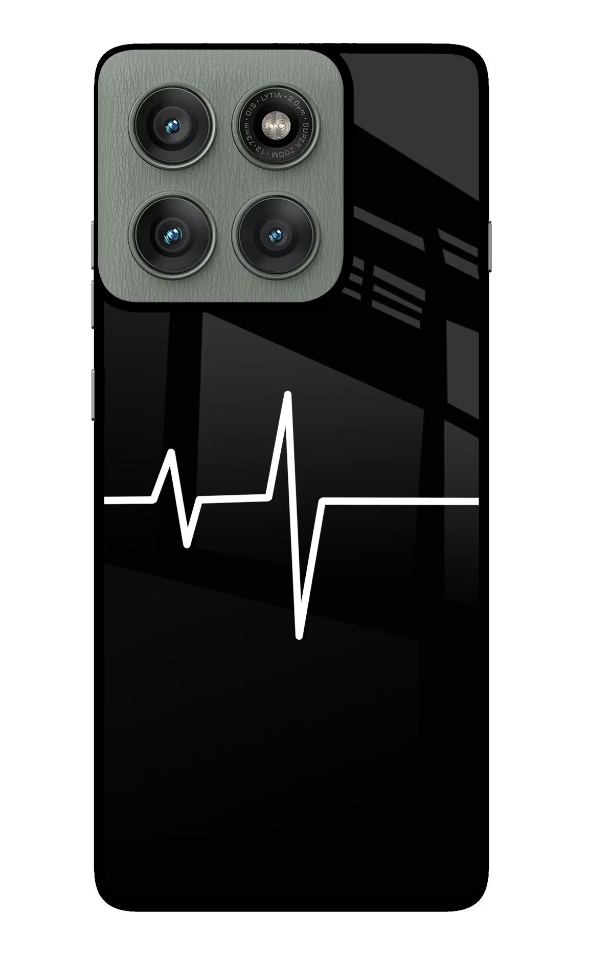Heart Beats Moto Edge 60 Pro Glass Case Back Cover by Casekaro