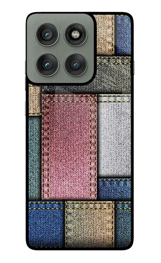 Multicolor Jeans Moto Edge 60 Pro Glass Case