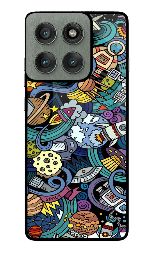 Space Abstract Moto Edge 60 Pro Glass Case