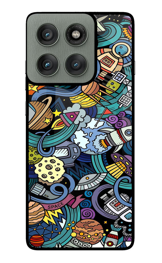 Space Abstract Moto Edge 60 Pro Glass Case