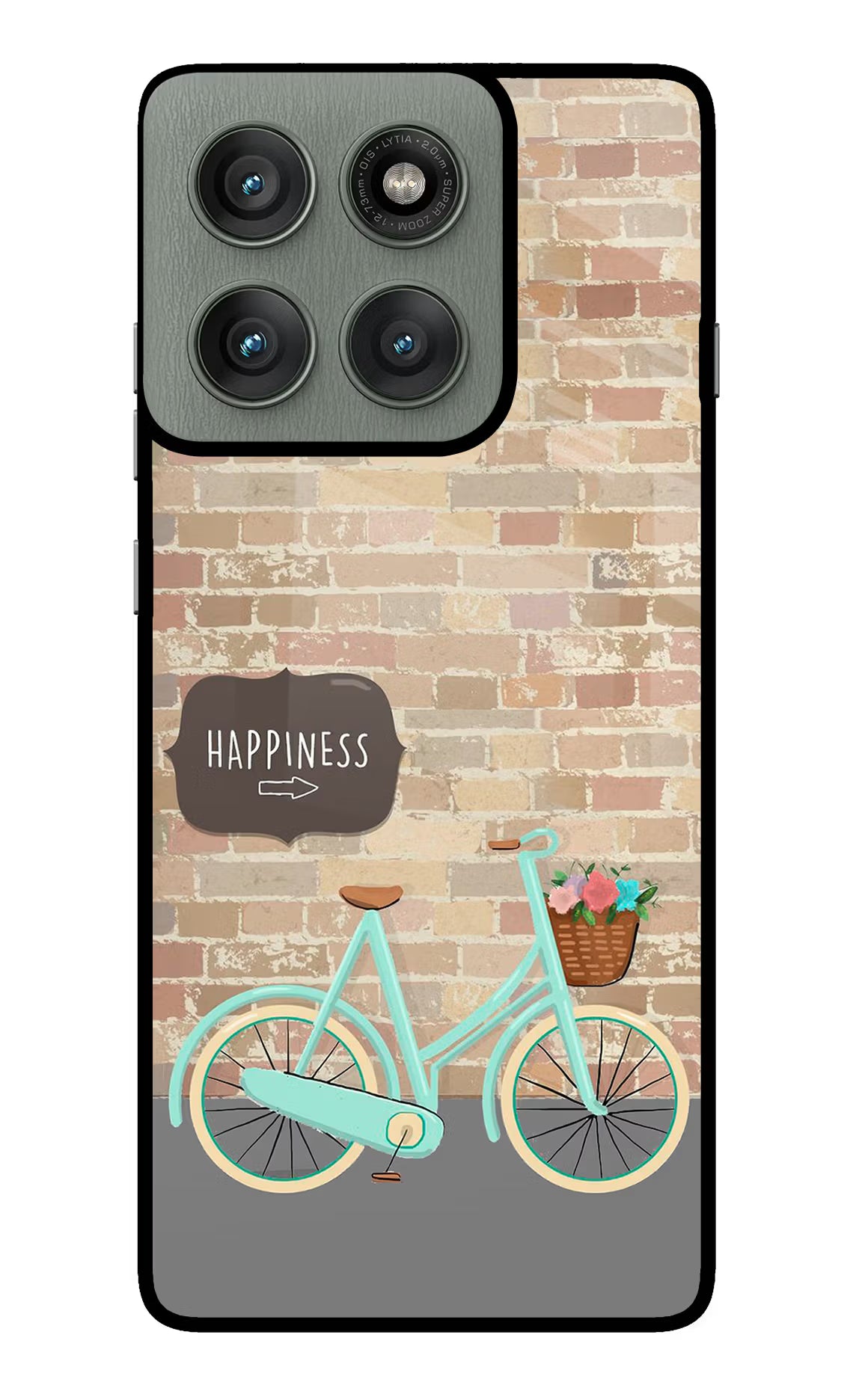 Happiness Artwork Moto Edge 60 Pro Glass Case Back Cover by Casekaro