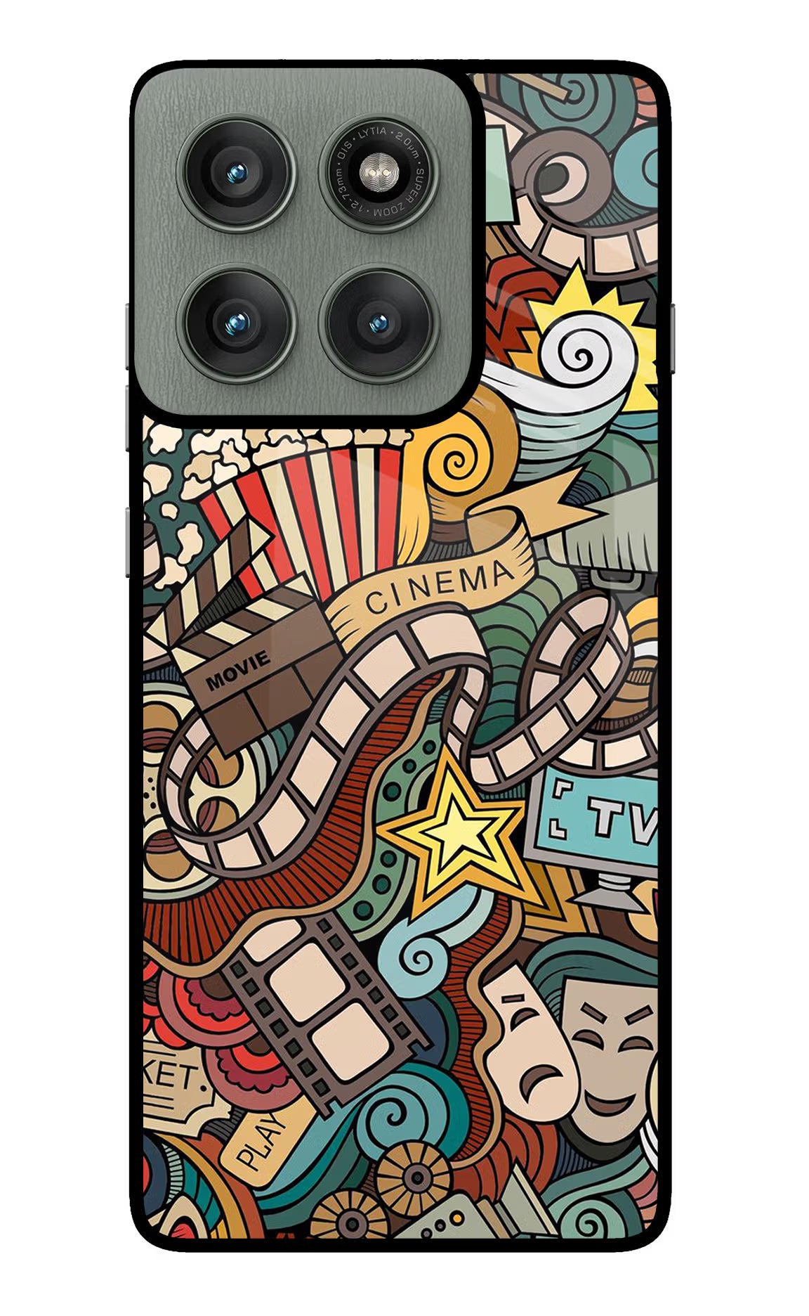 Cinema Abstract Moto Edge 60 Pro Glass Case