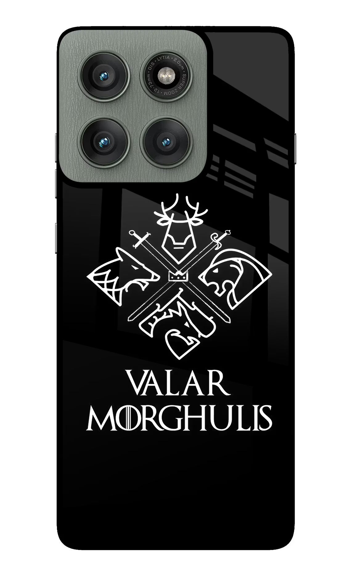 Valar Morghulis | Game Of Thrones Moto Edge 60 Pro Glass Case Back Cover by Casekaro