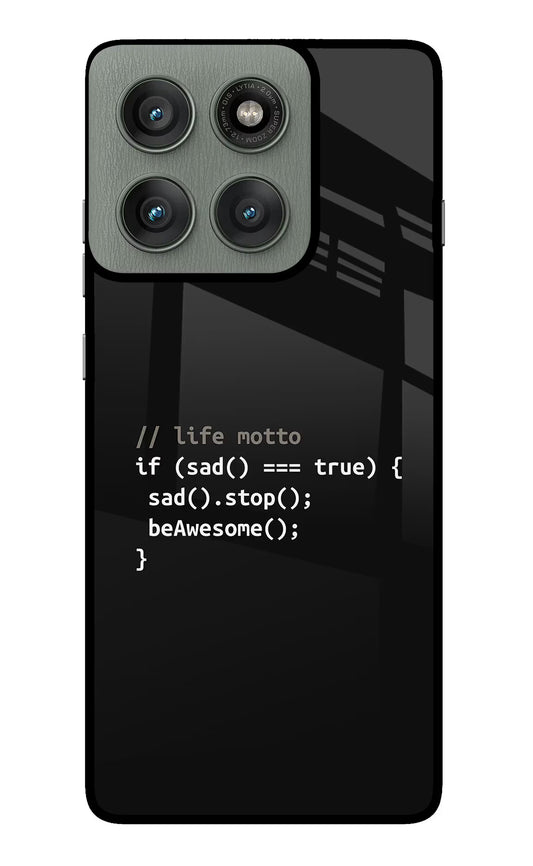 Life Motto Code Moto Edge 60 Pro Glass Case