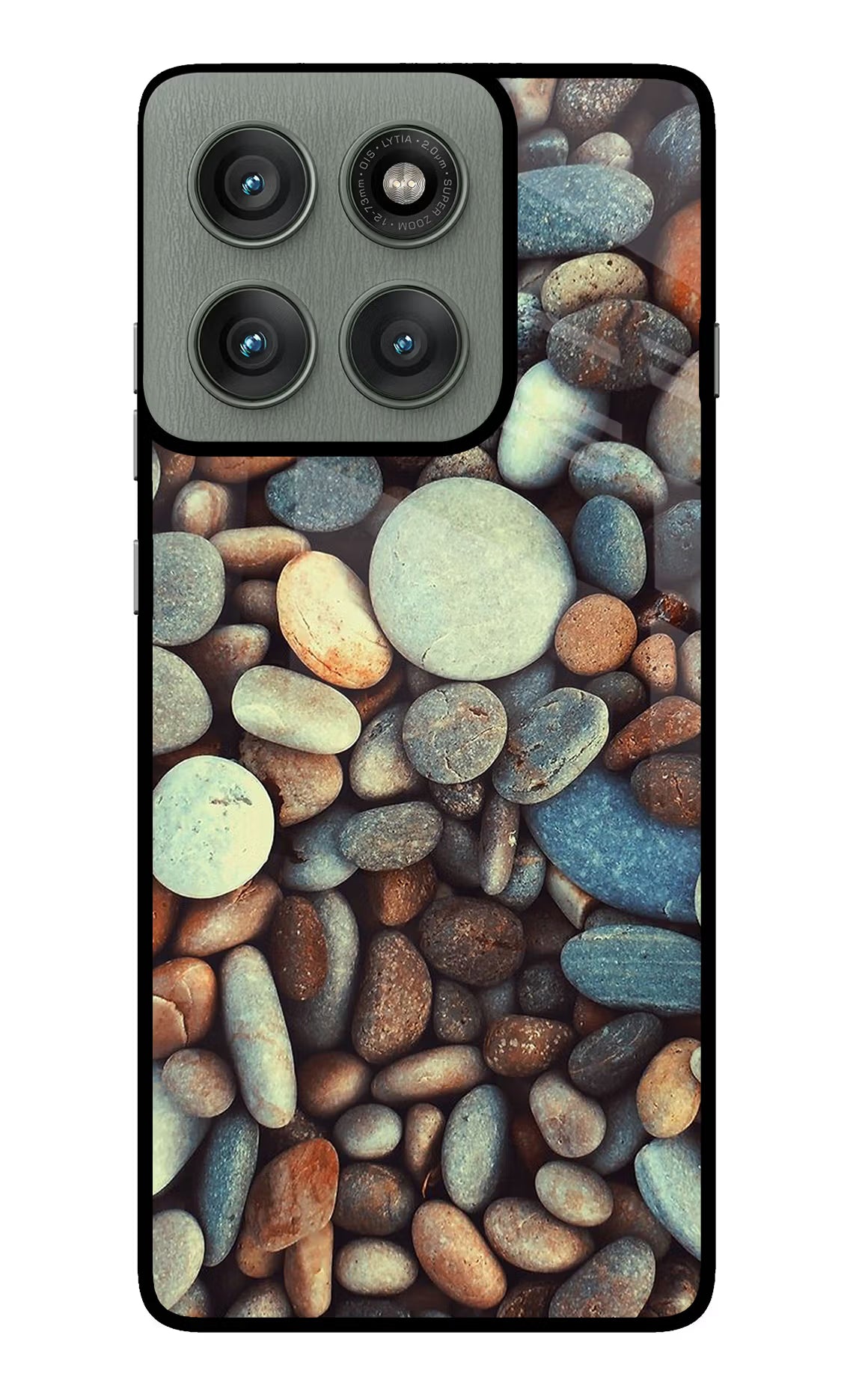 Pebble Moto Edge 60 Pro Glass Case Back Cover by Casekaro