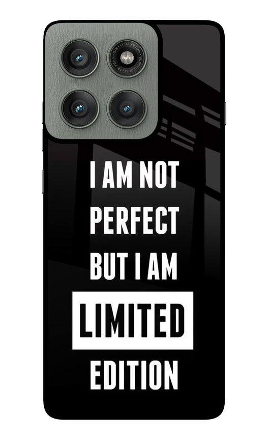 I Am Not Perfect But I Am Limited Edition Moto Edge 60 Pro Glass Case