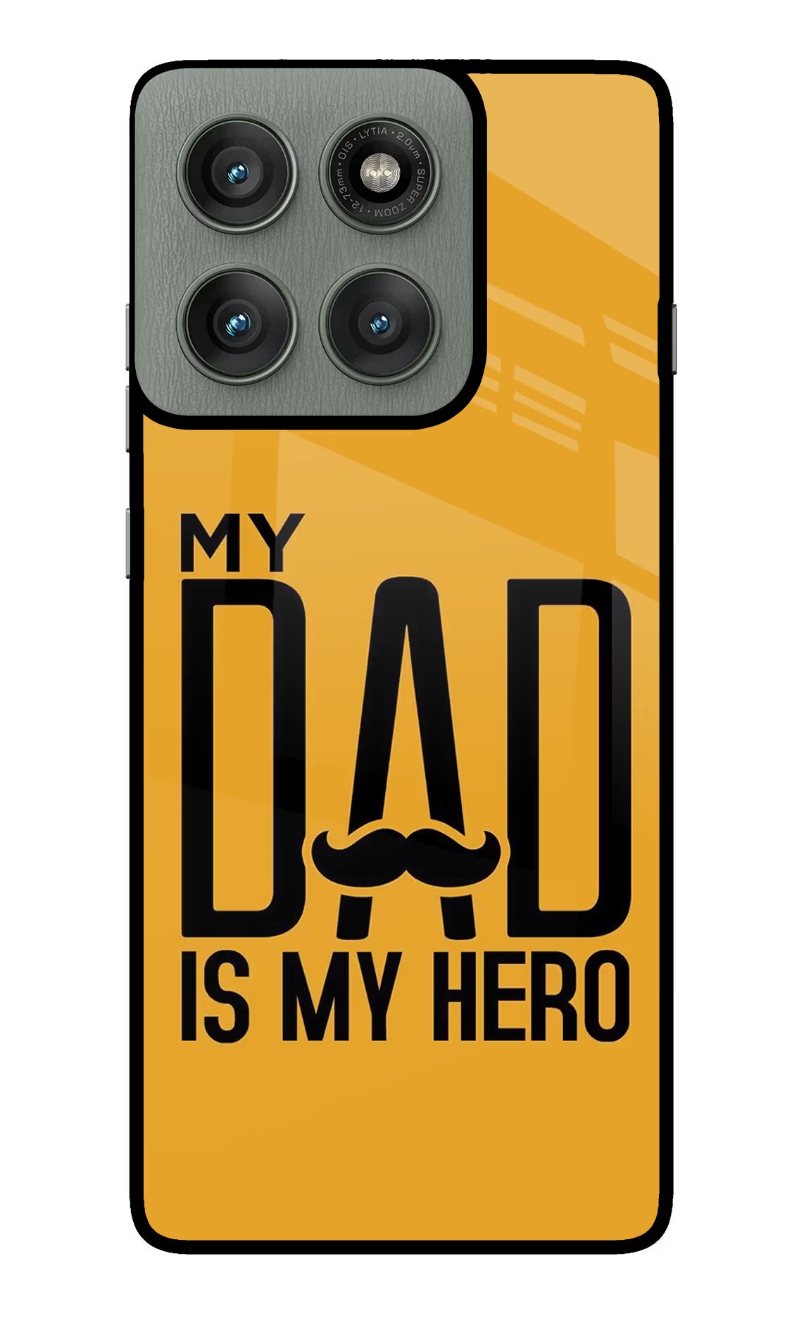 My Dad Is My Hero Moto Edge 60 Pro Glass Case