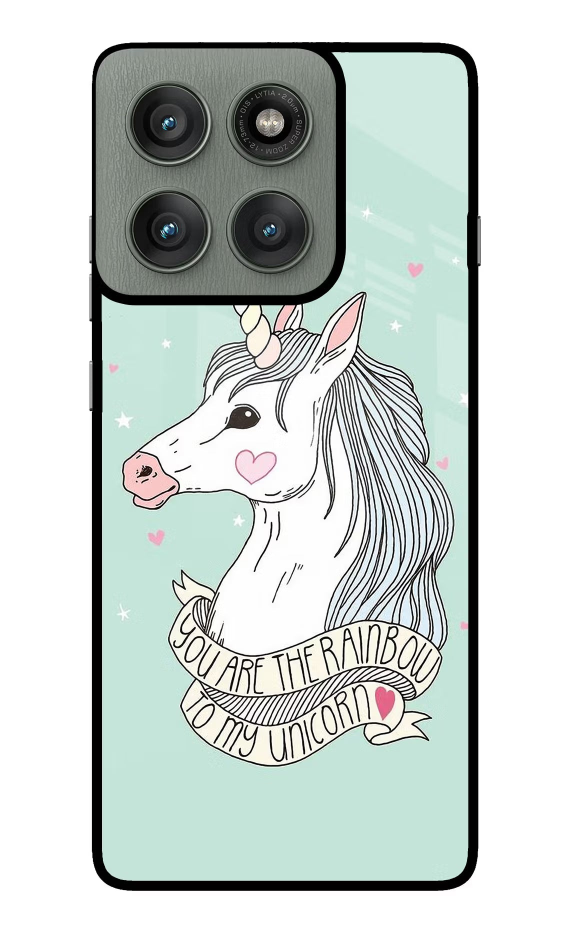 Unicorn Wallpaper Moto Edge 60 Pro Glass Case Back Cover by Casekaro