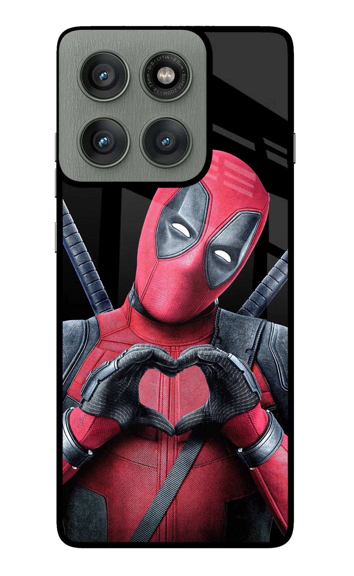 Deadpool Moto Edge 60 Pro Glass Case Back Cover by Casekaro