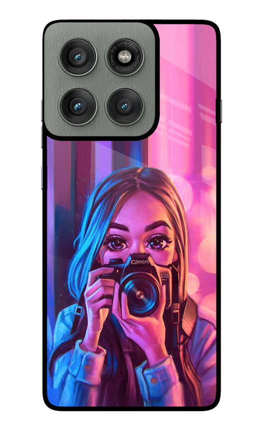 Girl Photographer Moto Edge 60 Pro Glass Case