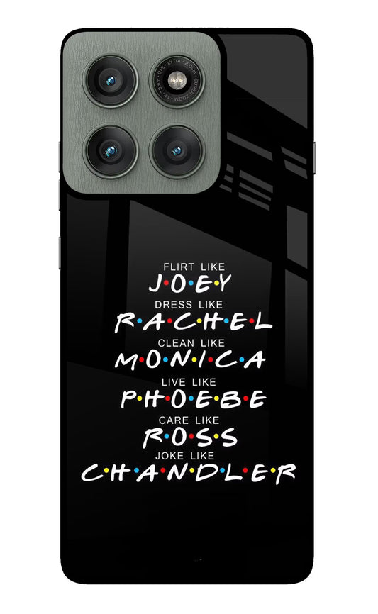 FRIENDS Character Moto Edge 60 Pro Glass Case