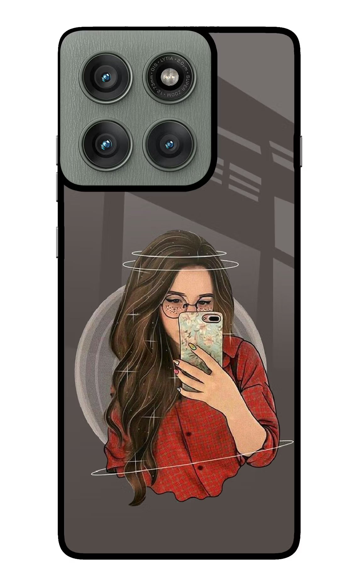 Selfie Queen Moto Edge 60 Pro Glass Case Back Cover by Casekaro