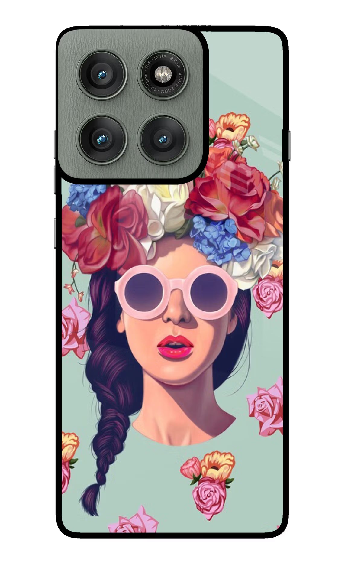 Pretty Girl Moto Edge 60 Pro Glass Case Back Cover by Casekaro