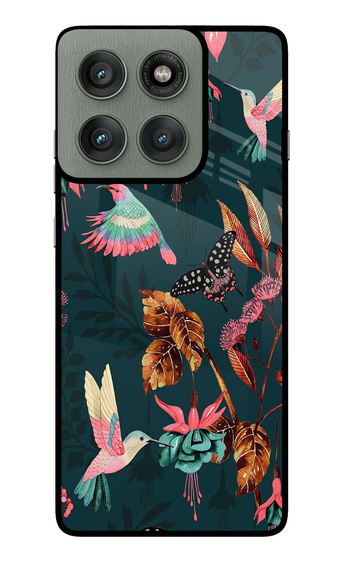 Birds Moto Edge 60 Pro Glass Case Back Cover by Casekaro