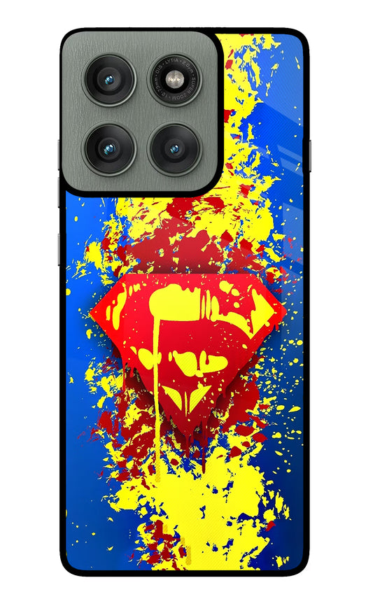 Superman logo Moto Edge 60 Pro Glass Case