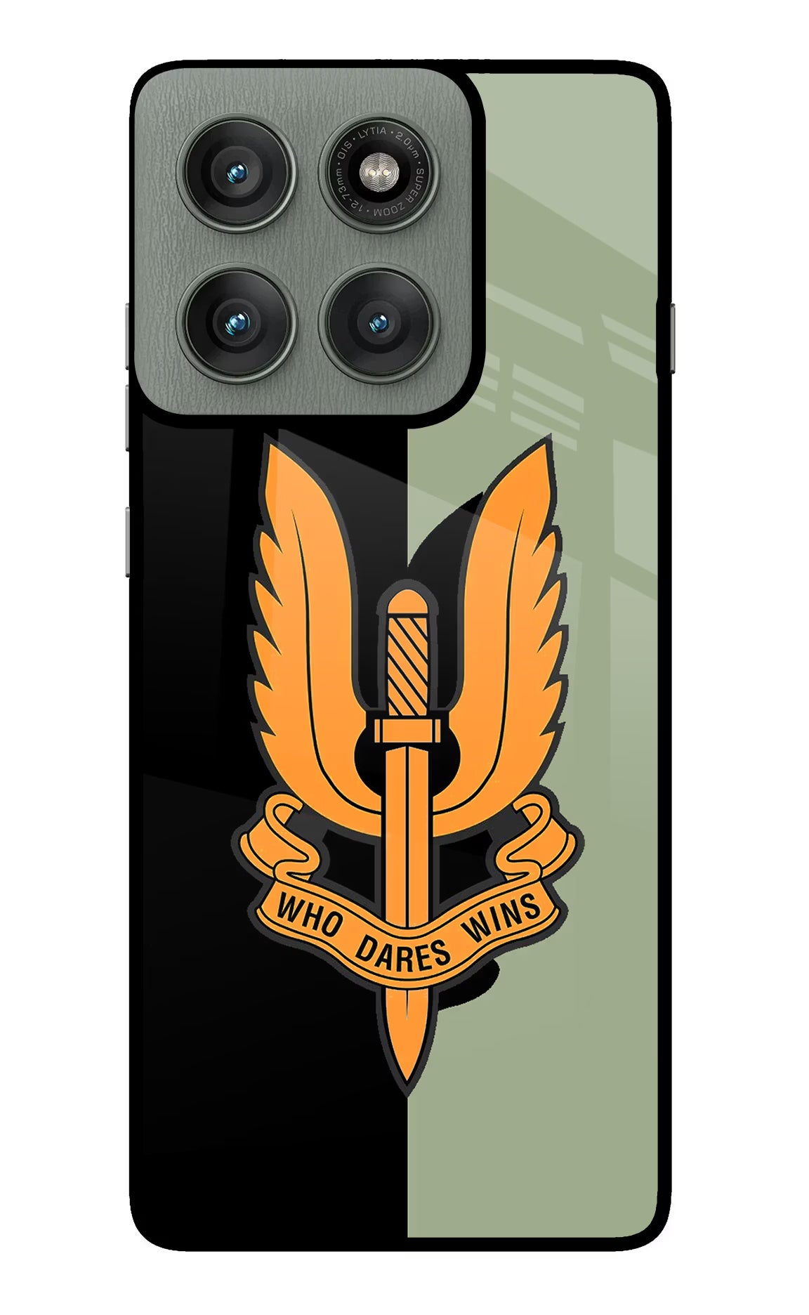 Balidan Logo Moto Edge 60 Pro Glass Case Back Cover by Casekaro