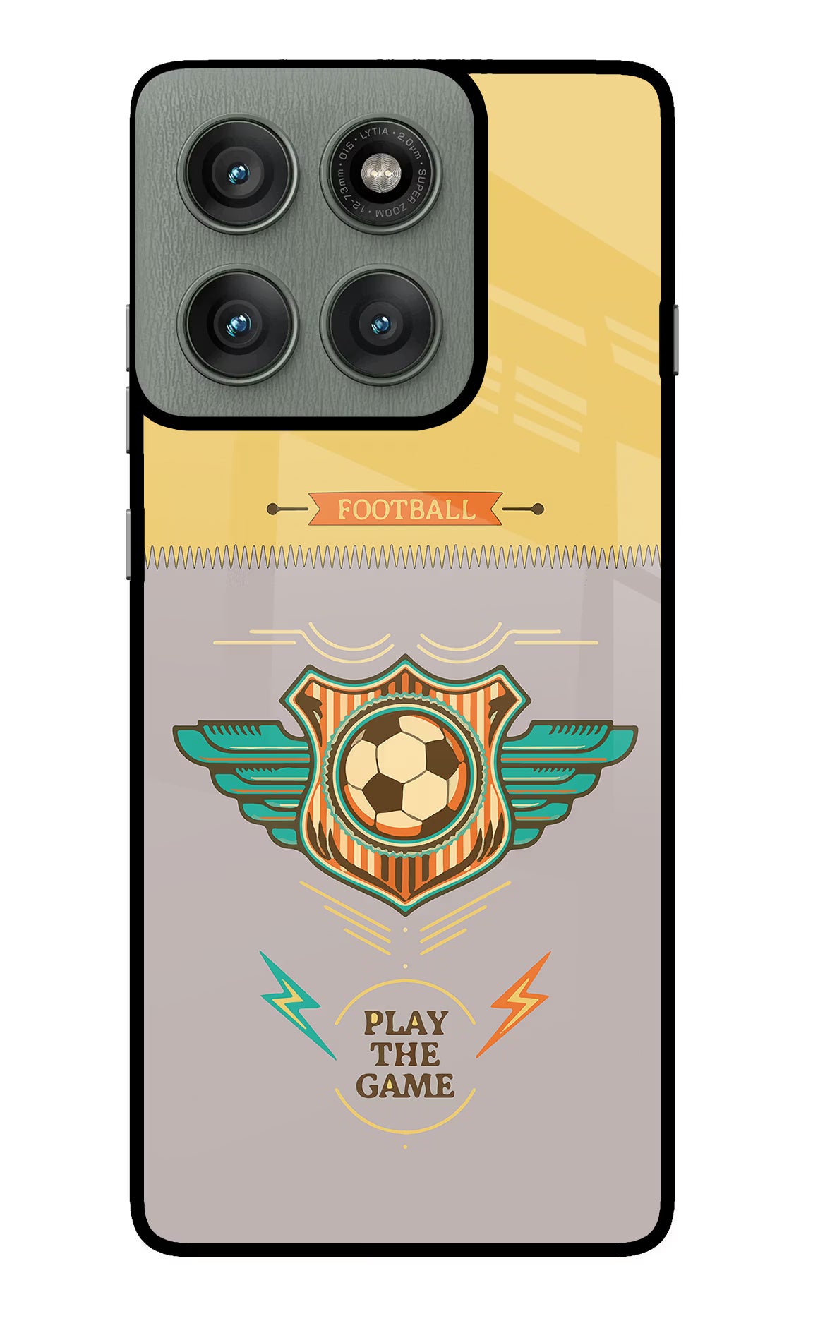 Football Moto Edge 60 Pro Glass Case