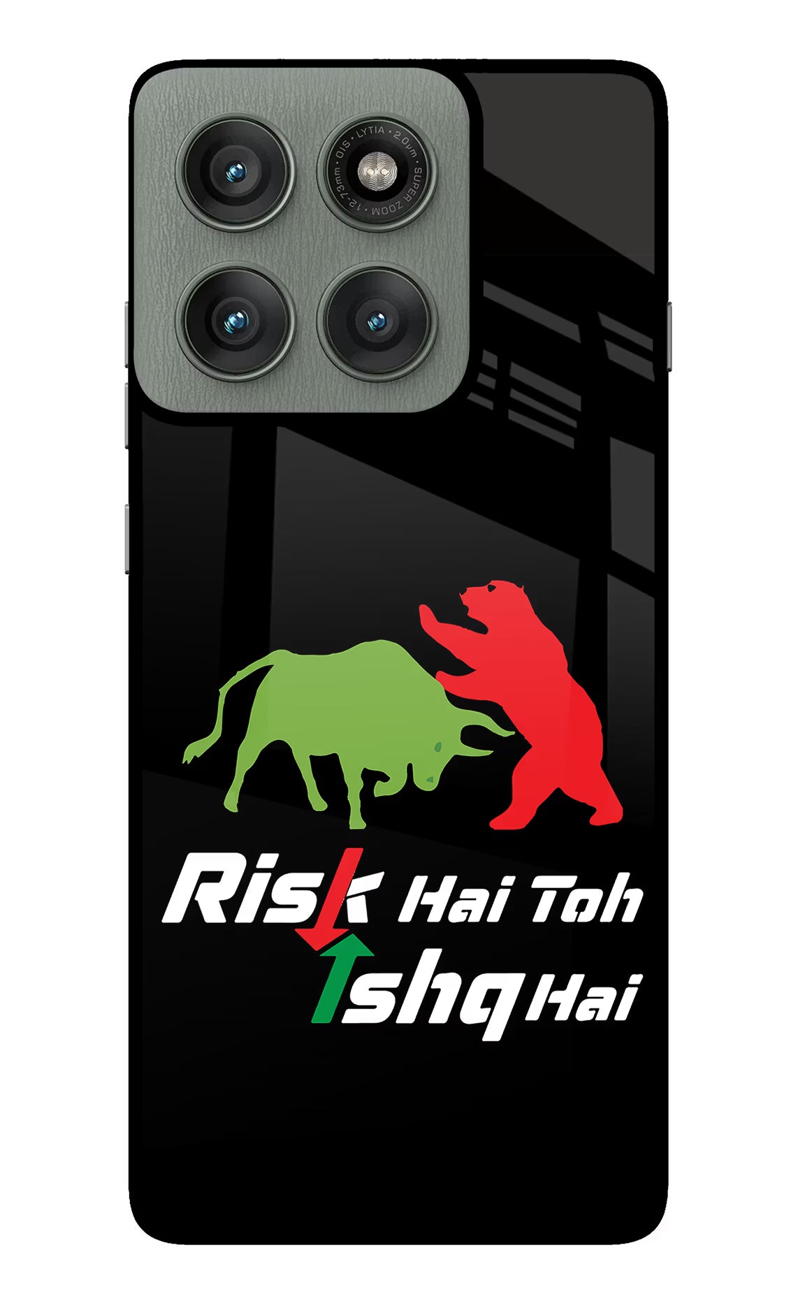 Risk Hai Toh Ishq Hai Moto Edge 60 Pro Glass Case Back Cover by Casekaro