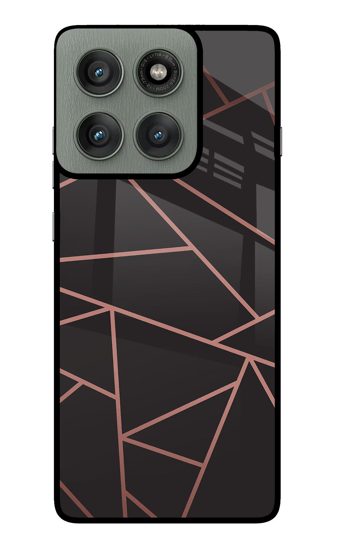Geometric Pattern Moto Edge 60 Pro Glass Case Back Cover by Casekaro
