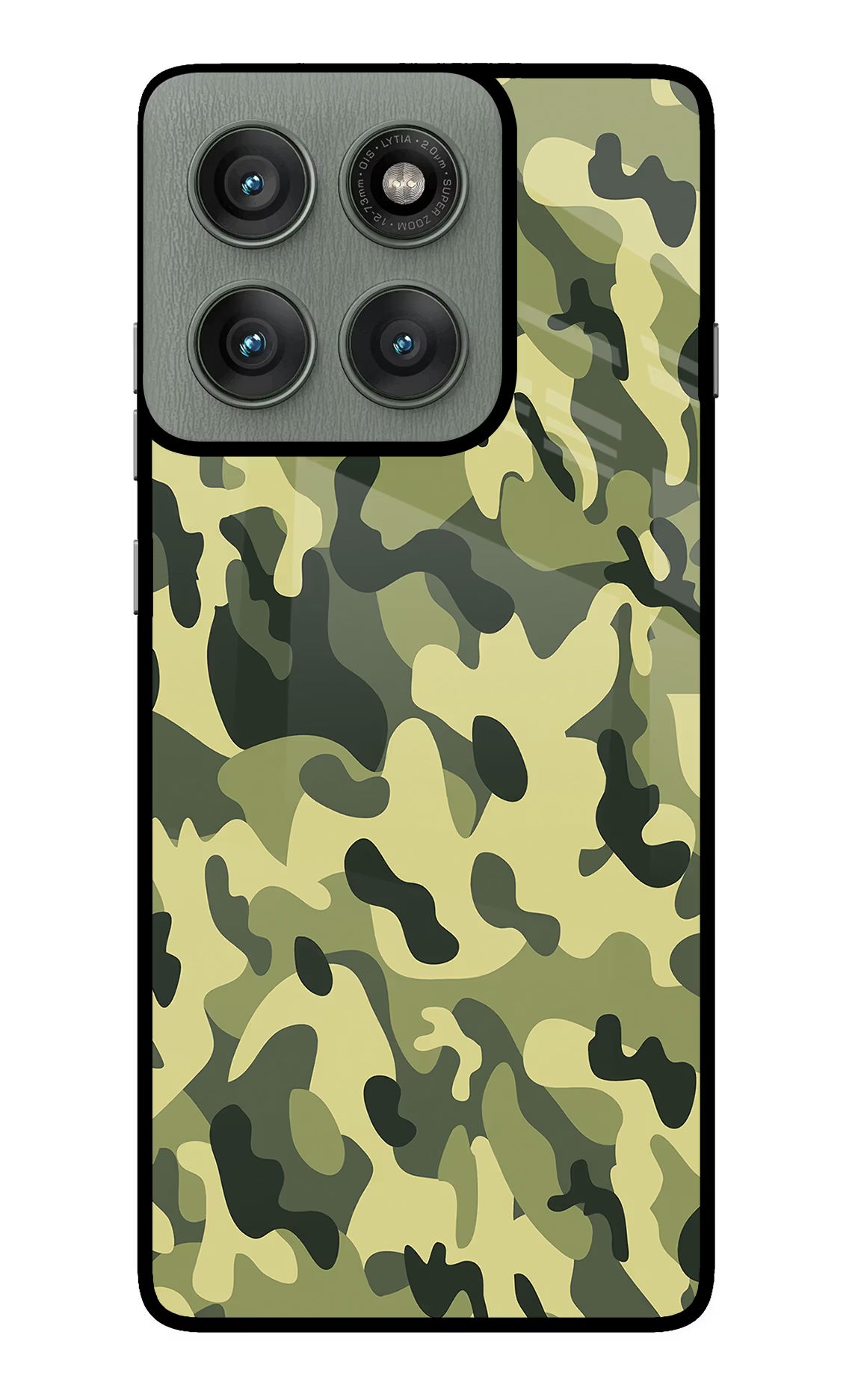 Camouflage Moto Edge 60 Pro Glass Case