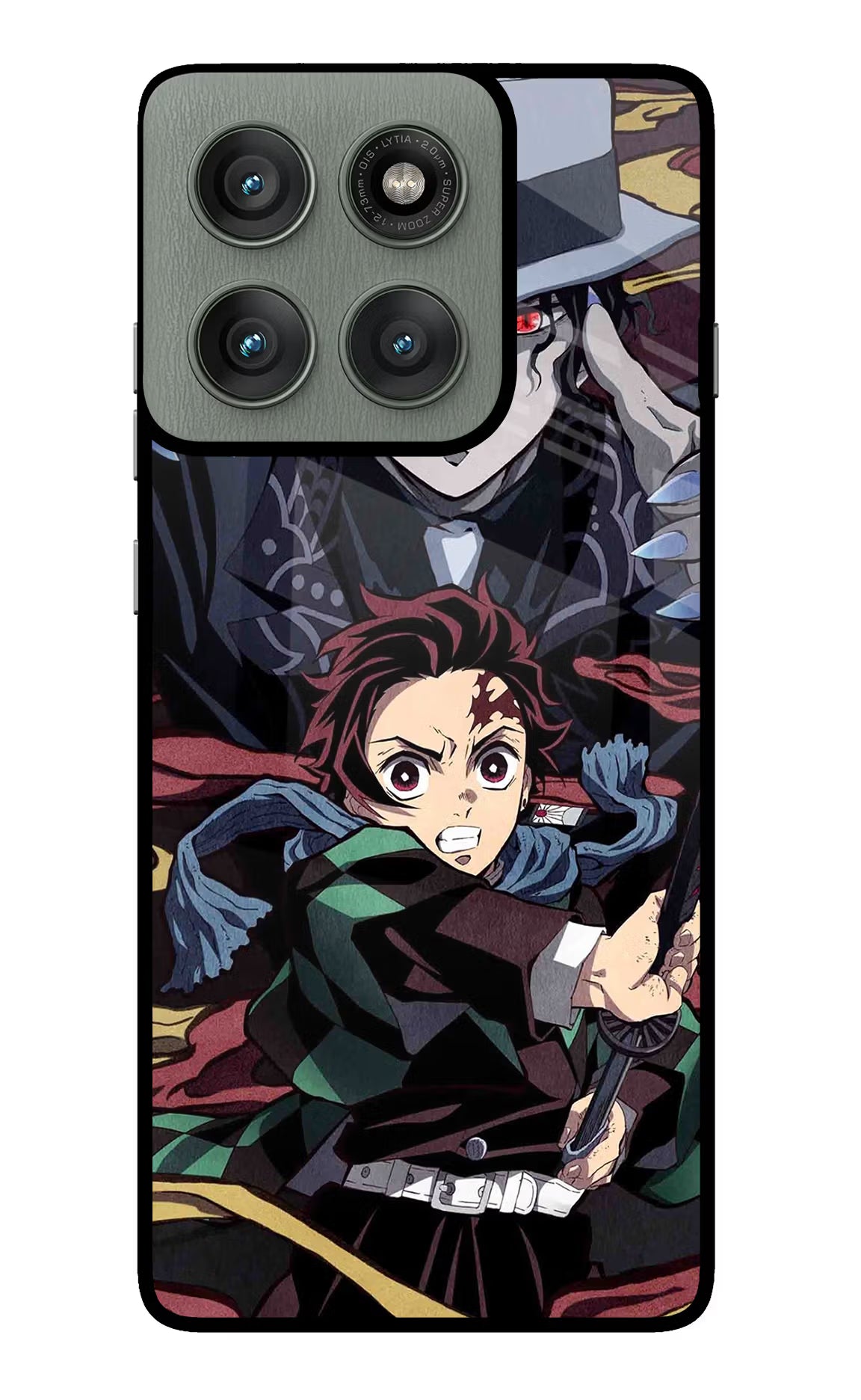 Demon Slayer Moto Edge 60 Pro Glass Case Back Cover by Casekaro