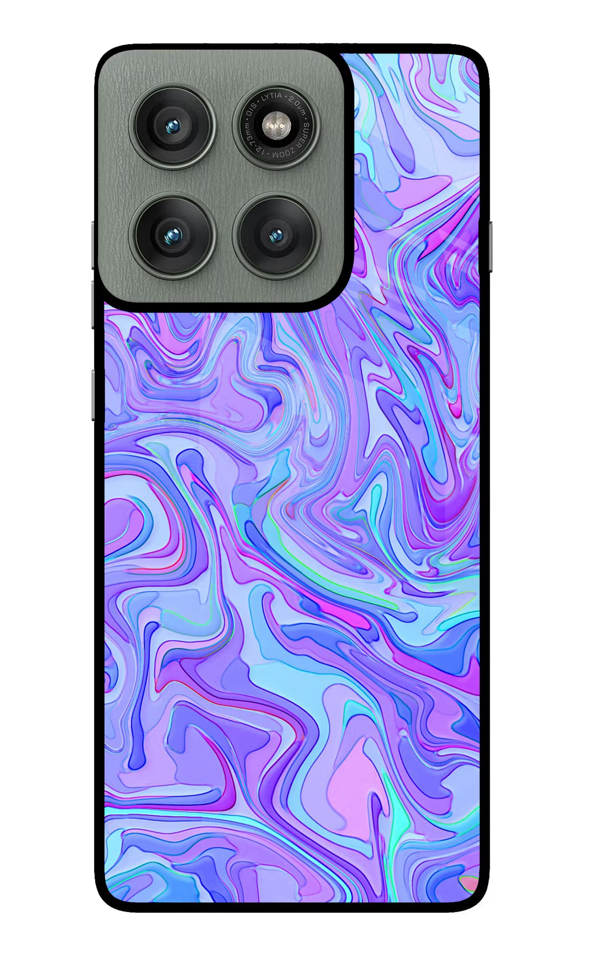 Glitter Moto Edge 60 Pro Glass Case Back Cover by Casekaro