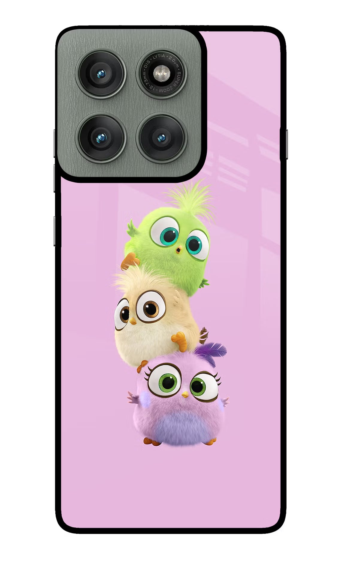 Cute Little Birds Moto Edge 60 Pro Glass Case Back Cover by Casekaro