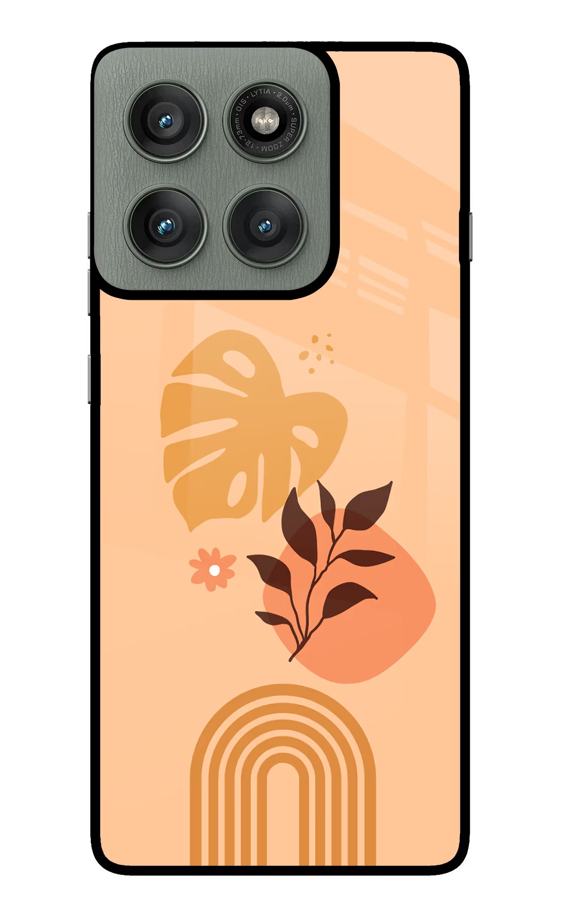 Bohemian Art Moto Edge 60 Pro Glass Case Back Cover by Casekaro
