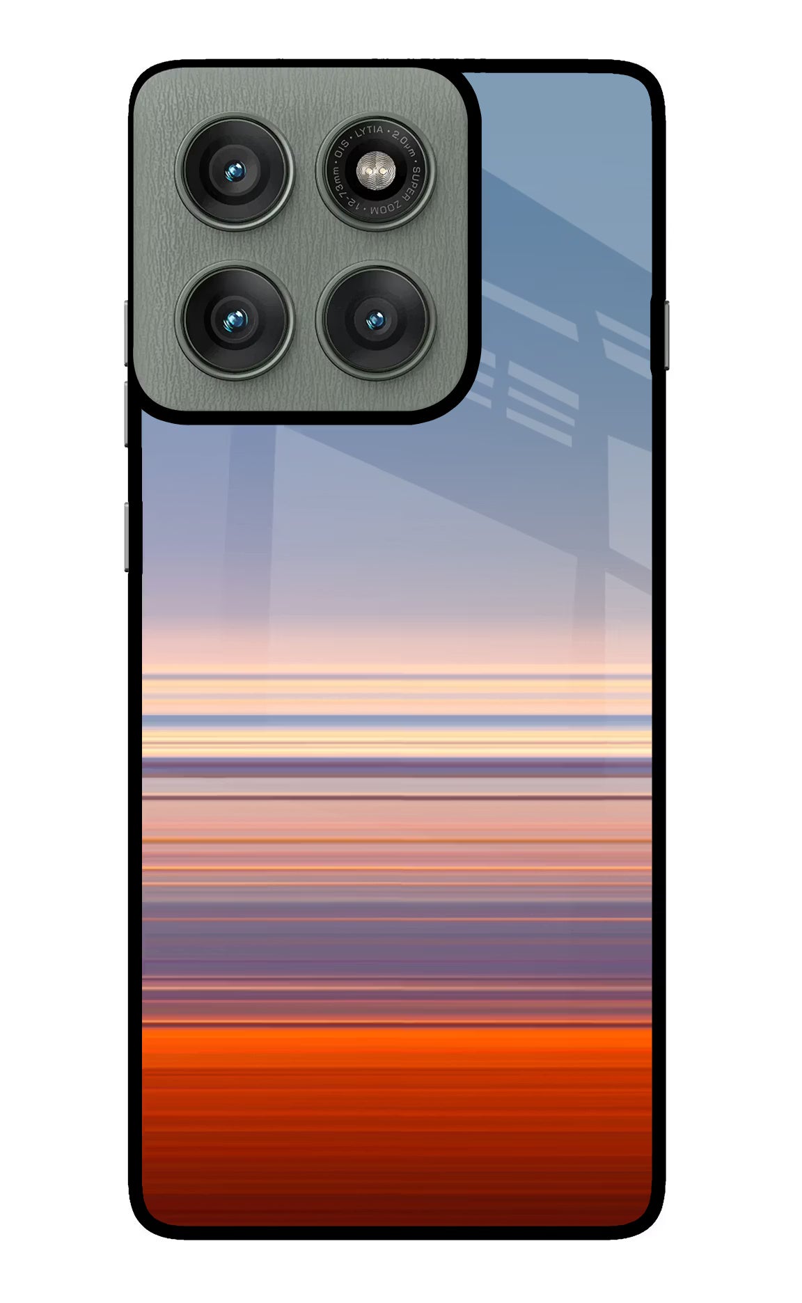 Morning Colors Moto Edge 60 Pro Glass Case Back Cover by Casekaro