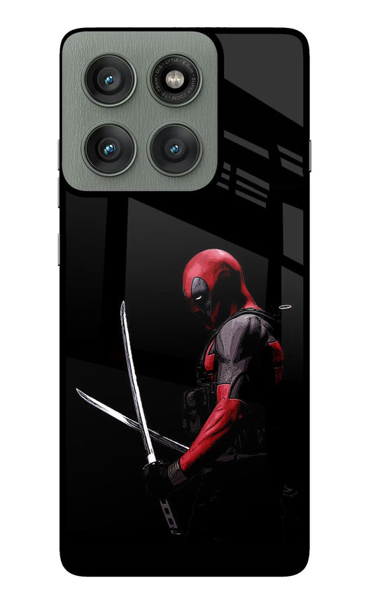 Deadpool Moto Edge 60 Pro Glass Case