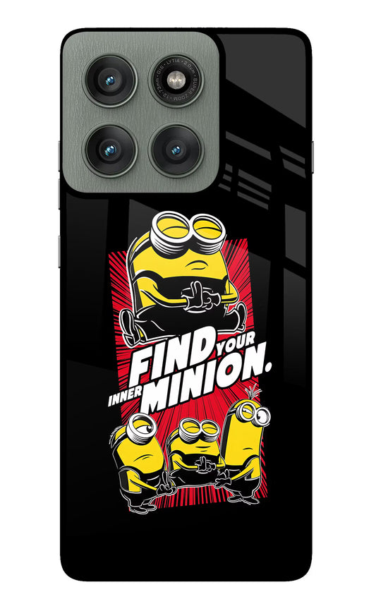 Find your inner Minion Moto Edge 60 Pro Glass Case