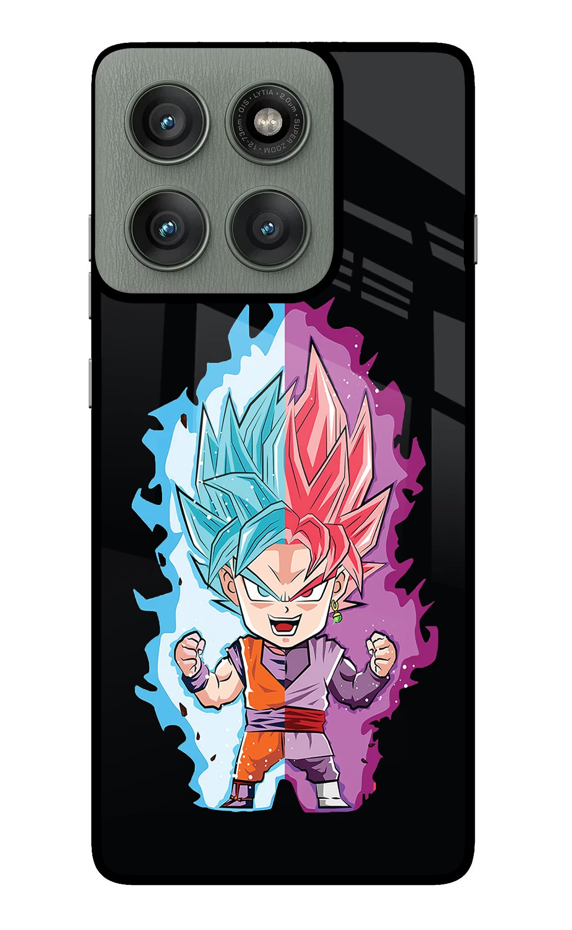Chota Goku Moto Edge 60 Pro Glass Case Back Cover by Casekaro