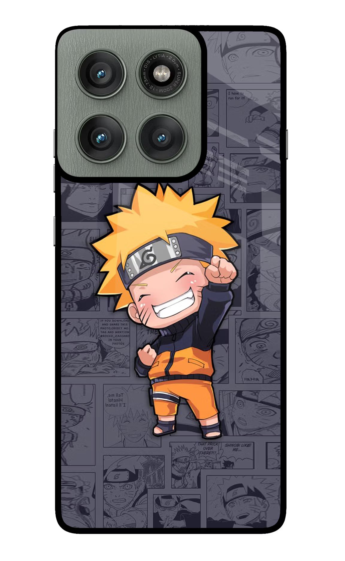Chota Naruto Moto Edge 60 Pro Glass Case Back Cover by Casekaro