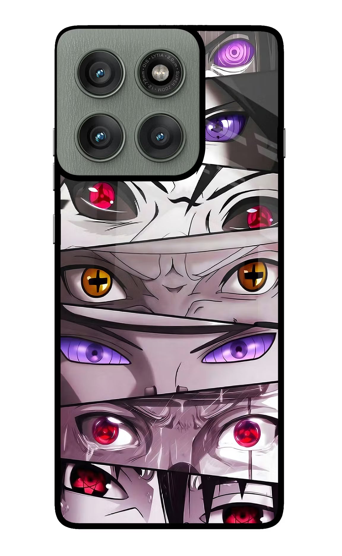Naruto Anime Moto Edge 60 Pro Glass Case Back Cover by Casekaro