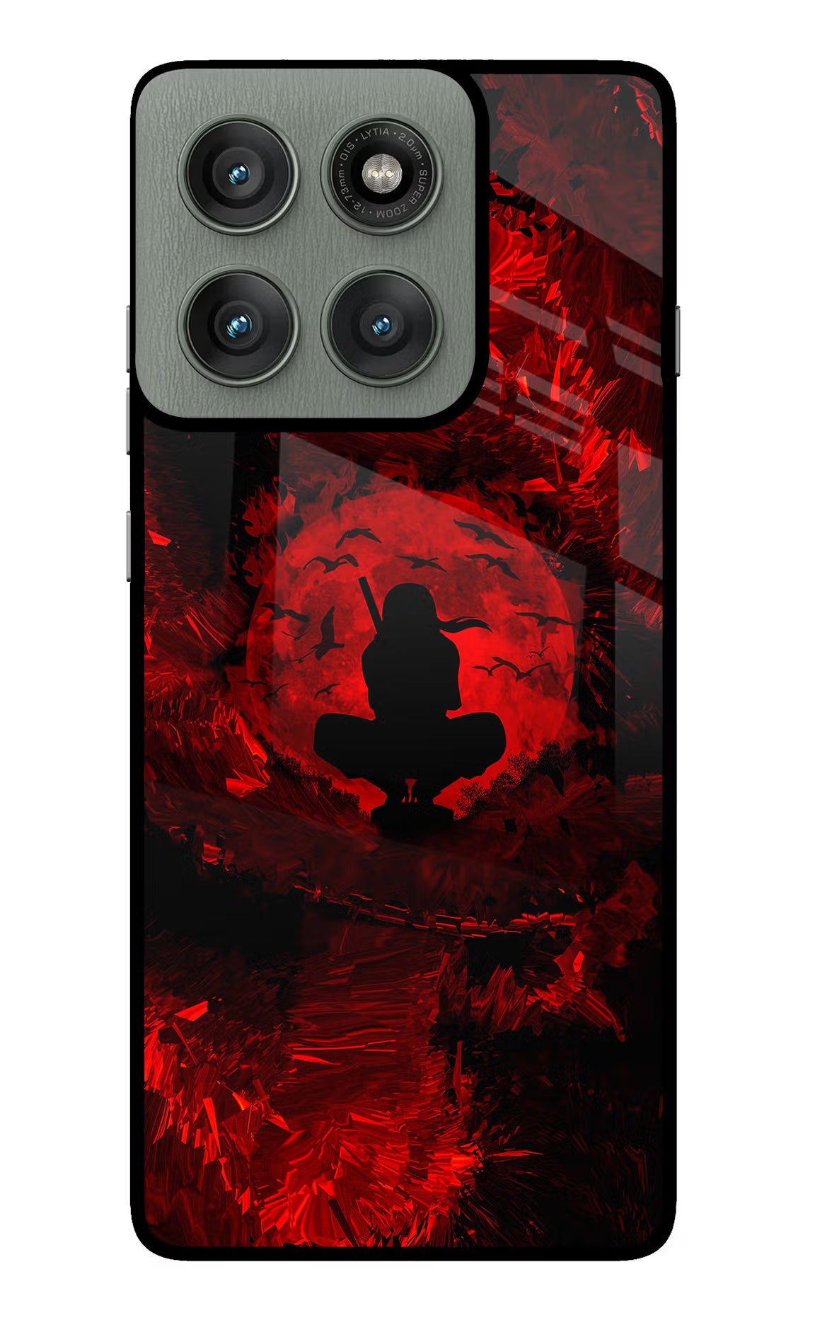 Itachi Uchiha Moto Edge 60 Pro Glass Case Back Cover by Casekaro
