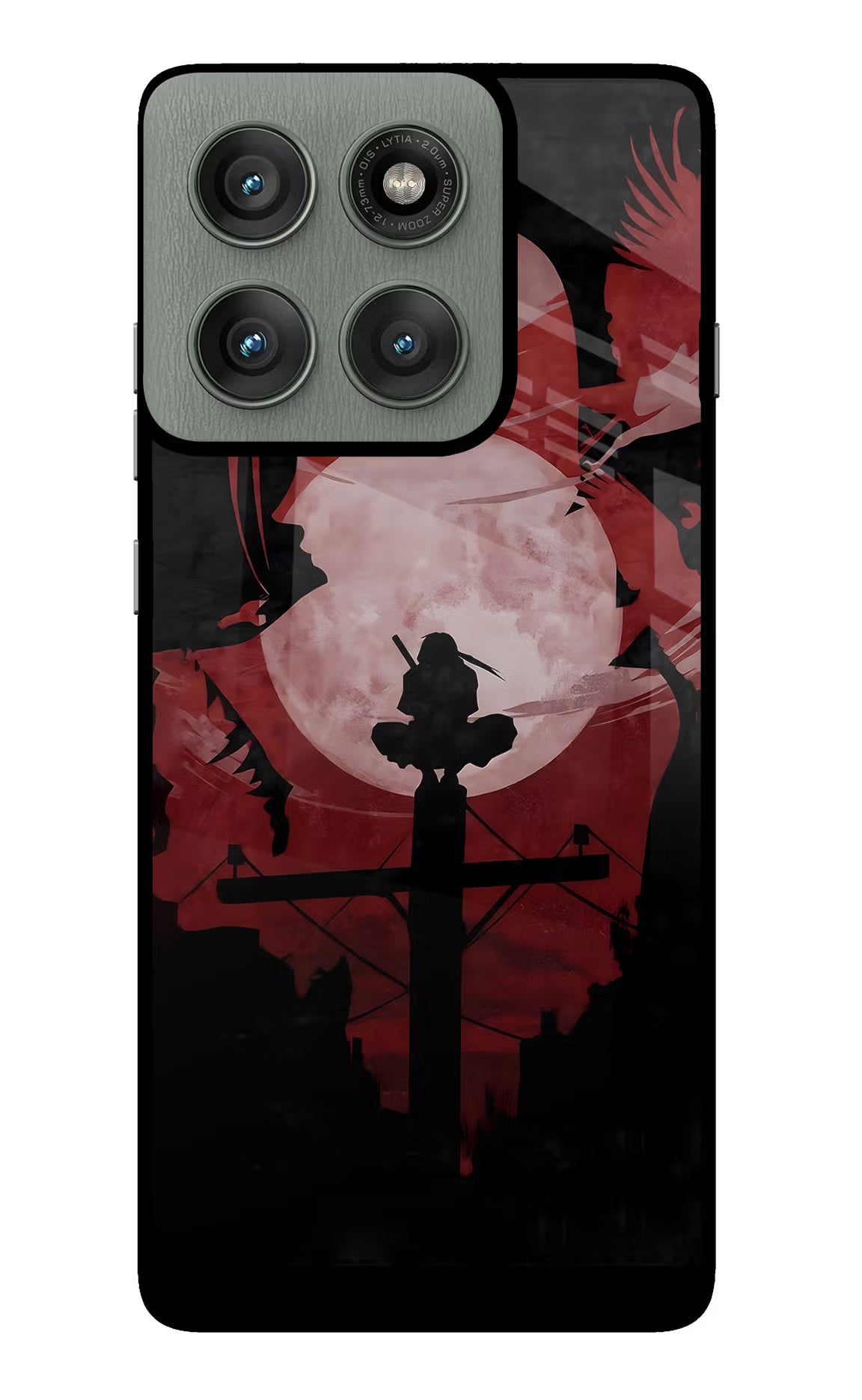 Naruto Anime Moto Edge 60 Pro Glass Case Back Cover by Casekaro